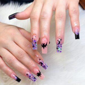 Shimmer Spooky Nails