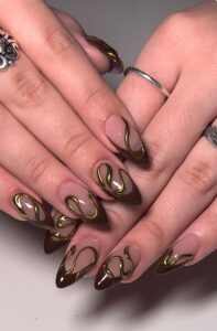 Elegant Metallics Nails