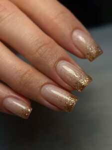 Gold Glitter Ombre