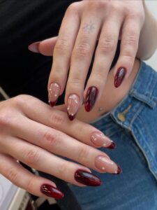 Subtle Cranberry Accents