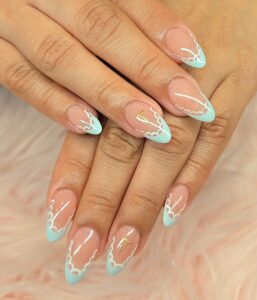 Colorful French Tips Nails